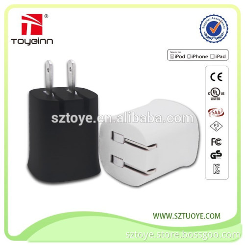 Wholesale usb car charger adapter 5v1a 2.4A multi adapter with 1 usb port charger